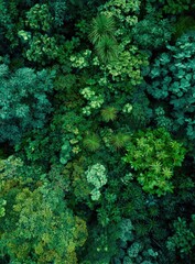 Lush green forest canopy