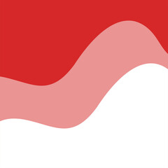 Crimson Waves: Abstract Red, Pink, and White Undulating Layers.