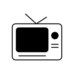 Obraz premium TV Advertising Broadcast Commercial Fill Icon