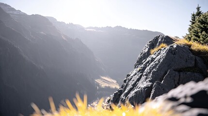 Sharp Mountain Ridge and Valley Landscape