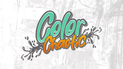 Graffiti Quote with Splat Editable Text Effect