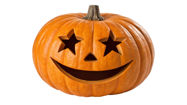 Halloween pumpkin carving ideas star eyes happy face jack o lantern spooky season october festive decoration