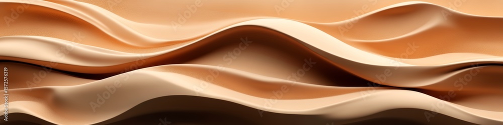 Poster elegant beige monochromatic background with soft textures and curved lines for text placement