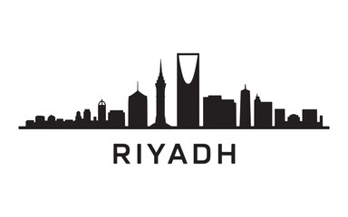 Striking Silhouette of Riyadh Skyline A Modern Metropolis Showcasing Impressive Architecture and Cultural Landmark in Saudi Arabia's Capital City