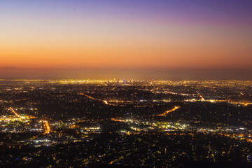 Obraz premium night view of the Melbourne City from 