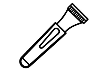 line art Hair Trimmer silhouette vector illustration