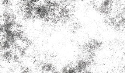 Grungy textured surface with peeling gray paint isolated on transparent background