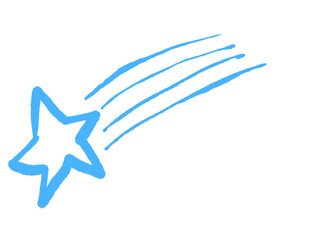 meteor, A set of summer illustrations, cute hand drawn stickers