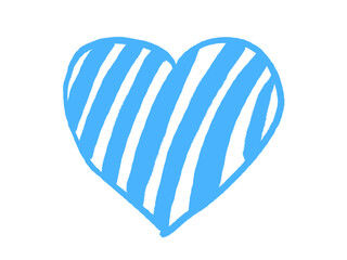 Obraz premium heart , A set of summer illustrations, cute hand drawn stickers