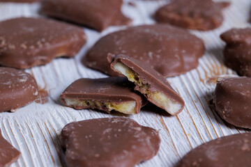 Bananas in chocolate