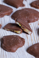 Bananas in chocolate