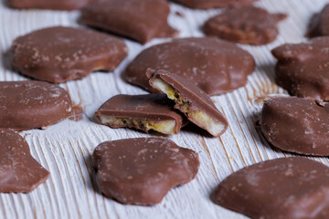 Bananas in chocolate