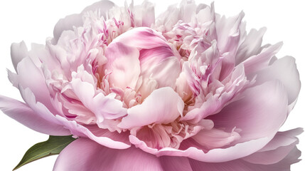 Close-up of a delicate pink flower in bloom, isolated on a transparent background. PNG