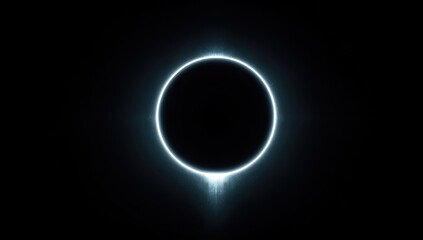 Cosmic ring, ethereal glow, dark backdrop