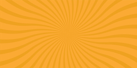 Fototapeta premium Vector Abstract orange sun rays and sunburst,Vector illustration. Sun beam ray sunburst pattern background. Retro bright backdrop.