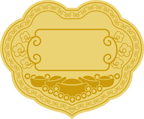 Taiwanese Divine Gold Plaque for Deity Worship