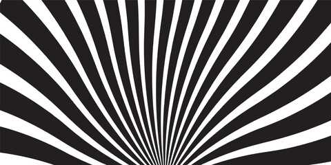Black and White Sunburst Pattern,Striking image featuring sharp radiating lines in black and white creating a stark pattern.