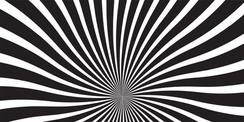 Black and White Sunburst Pattern,Striking image featuring sharp radiating lines in black and white creating a stark pattern.