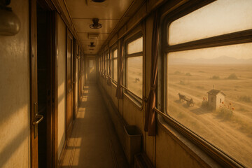 
empty train carriage