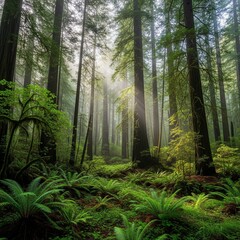 Fototapeta premium forest in the morning