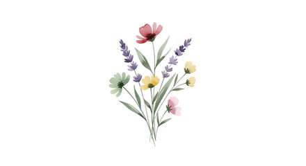 Pastel Wildflower Bouquet