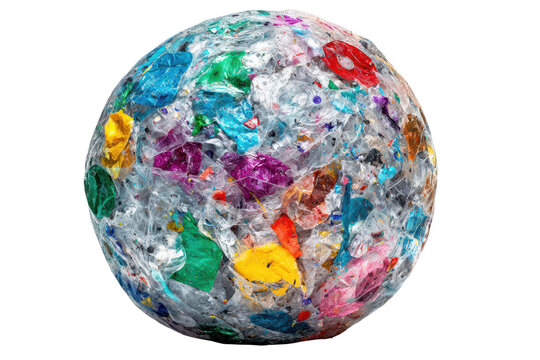 Plastic-filled globe