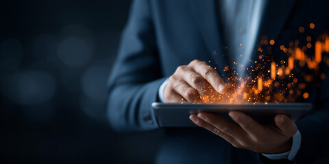 Trade war impacts on logistics and export trends with stock chart analysis global market environment business insight