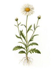 daisy isolated on white background