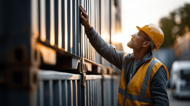 Trade war effects on logistics and export analyzing stock chart trends in industry global supply chain container transport - Powered by Adobe