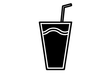 Drink silhouette vector illustration
