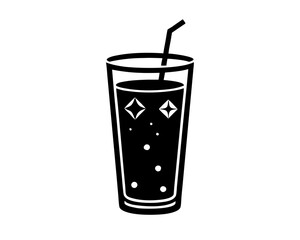 Drink silhouette vector illustration