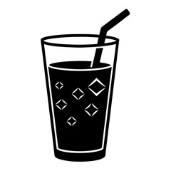 Drink silhouette vector illustration