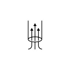 Suction icon flat vector design.