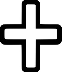 Fototapeta premium vector cross symbol isolated