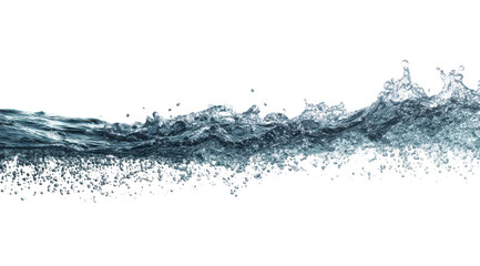 Water waves crashing, close-up