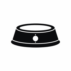 Dog Bowl silhouette vector illustration