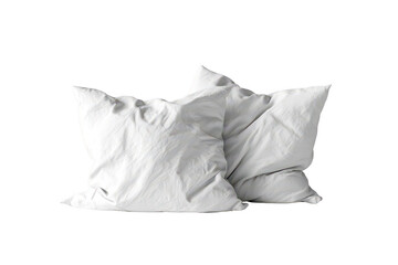 Two white pillows, soft and plump