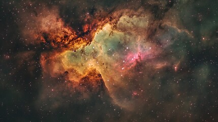 Nebula in Space, Cosmic Clouds, Starry Night