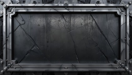 Sleek Modern Metal Framing Background Template for Professional Industrial Designs