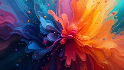 Vibrant Colorful Abstract Background for Creative Designs and Artistic Projects