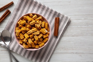 Healthy Mini Churros Breakfast with Whole Milk