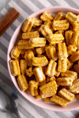 Healthy Mini Churros Breakfast with Whole Milk