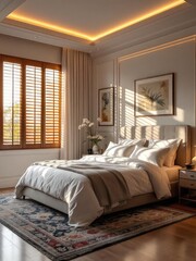 bedroom in hotel