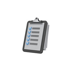 Clipboard containing a checklist of tasks