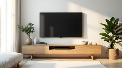 Elegant Modern Living Space With TV