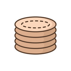 cotton pads icon vector design template simple and clean