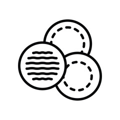 cotton pads icon vector design template simple and clean
