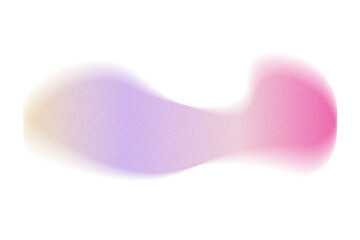 Abstract blurred pink colored shape. Mesh fluid liquid element. Soft light holographic blob. Neon blend vibrant figure