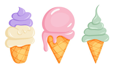 Enjoy a delightful selection of delicious ice cream cones available in various flavors