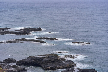 Lava rocks and Atlantic shore